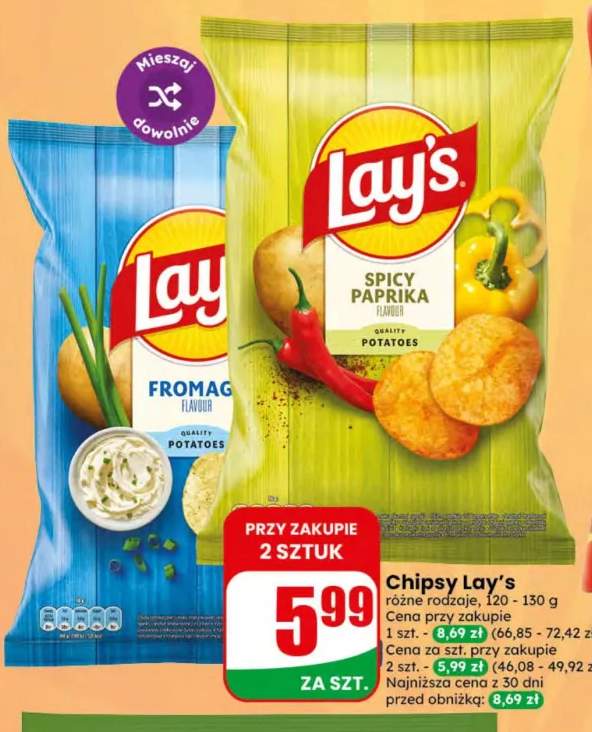 Chipsy Lay's Fromage +1 wariant