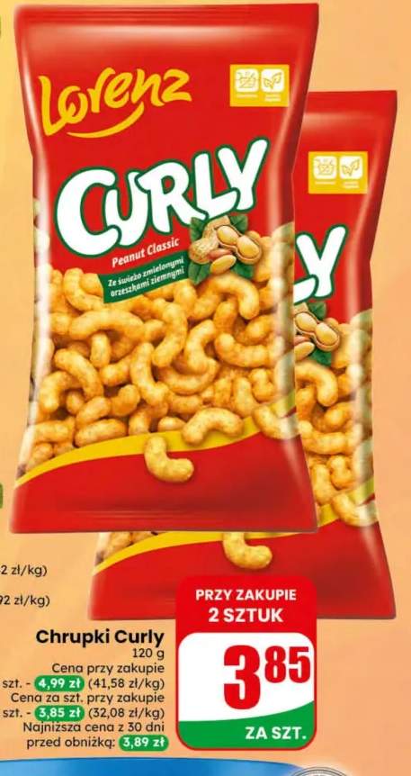Chrupki Curly Peanut Classic Lorenz +1 wariant