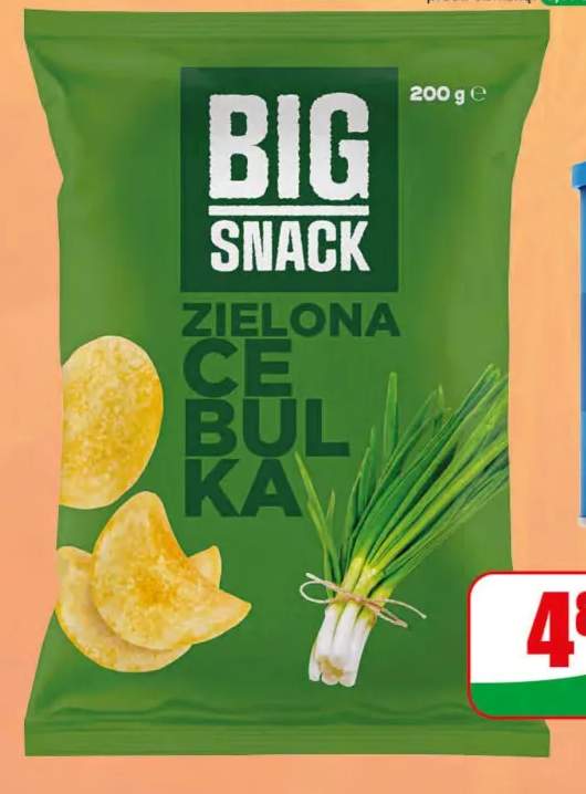 Chipsy zielona cebulka Big Snack