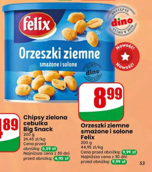 Orzeszki ziemne smażone i solone Felix