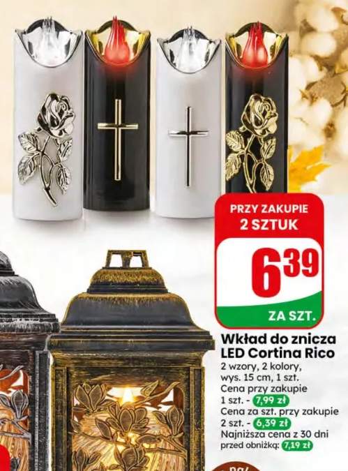 Wkład do znicza LED Cortina Rico