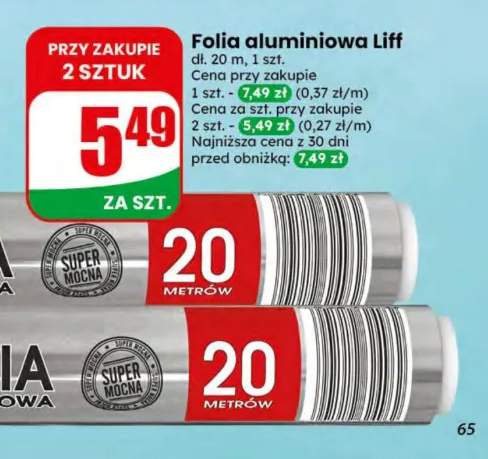 Folia aluminiowa Liff 20 m