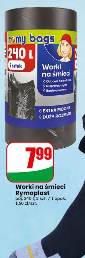 Worki na śmieci 240 l Rymoplast