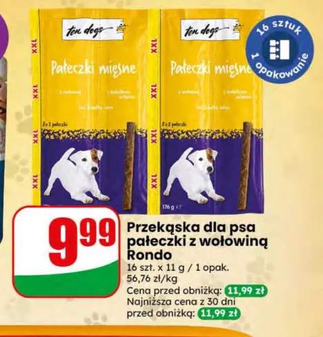 Przekąska dla psa pałeczki z wołowiną Rondo