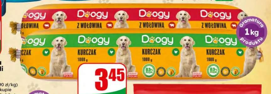 Mokra karma dla psa z wołowiną Doogy +1 wariant