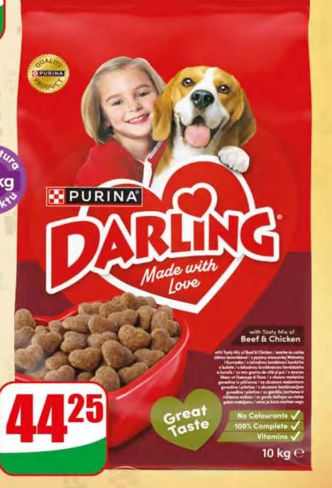 Sucha karma dla psa wołowina Darling