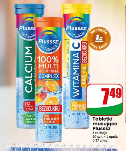 Tabletki musujące Calcium Plusssz +2 warianty