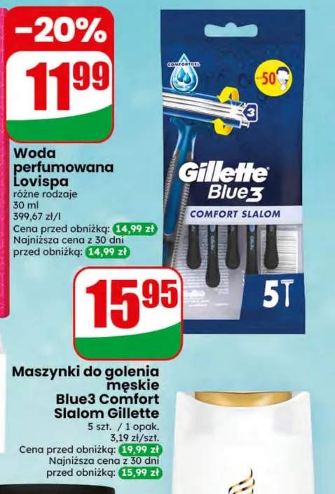 Maszynki do golenia męskie Blue3 Comfort Slalom Gillette