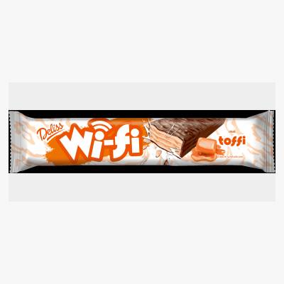 Wafelek o sm. toffi w czek. mlecz. Wifi Deliss 40g